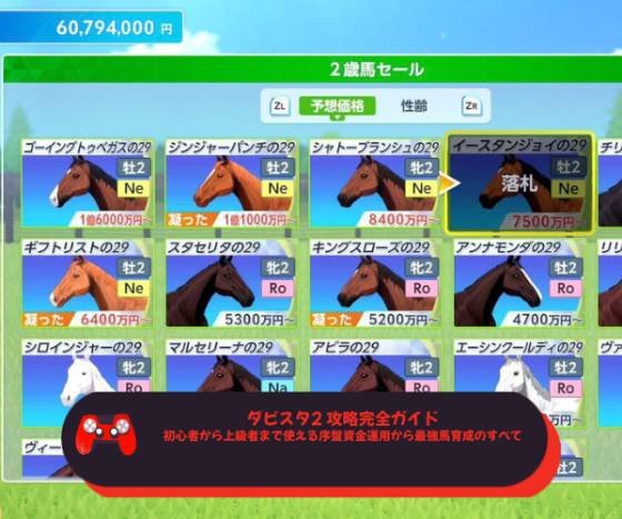 ダビスタ2 攻略完全ガイド｜初心者から上級者まで使える序盤資金運用から最強馬育成のすべて